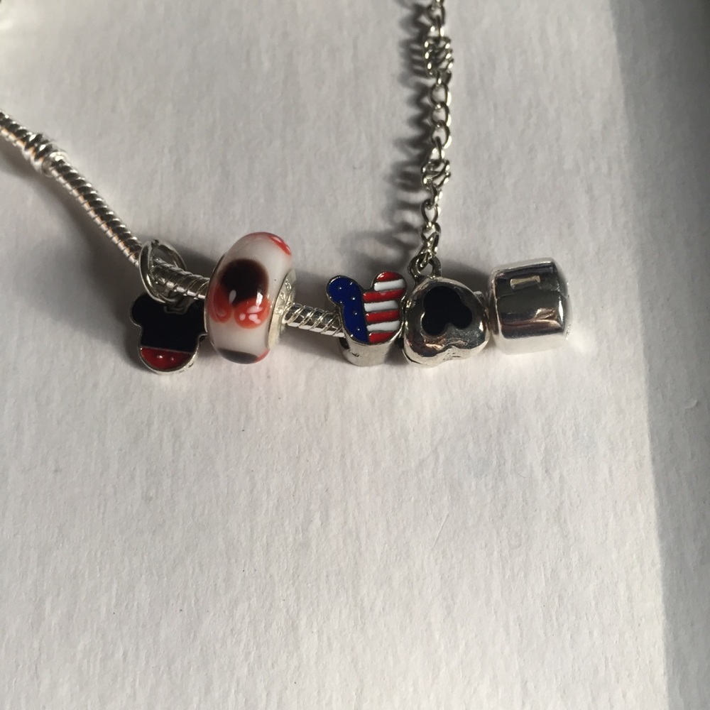 Mickey Mouse Patriotic Charm Bracelet - Picture 6 of 10